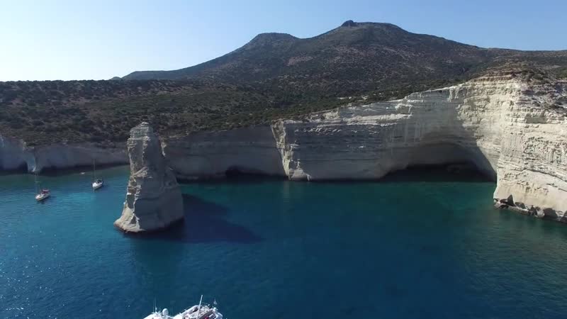 Греческие острова красота с высоты птичьего полета съемка дроном