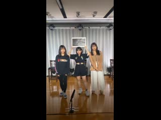 200703 hkt48 official instagram live tanaka miku, akiyoshi yuka, tashima meru