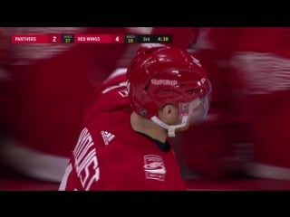 Henrik zetterberg connects with gus nyquist for his 600th career assist