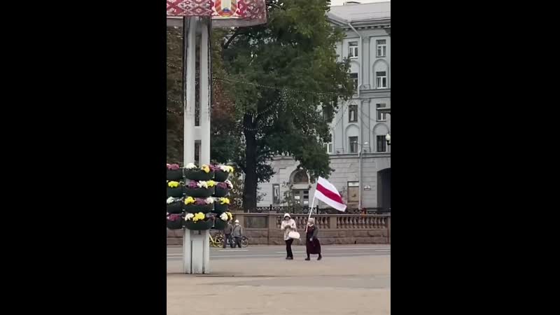 Ніна багінская на маршы пэнсіянэраў