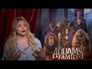 Chloe grace moretz, elsie fisher & allison janney | the addams family interviews