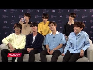 180518 bts reveals if they're dating anyone & share their fave things about each other @ access