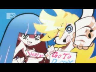 Panty and stocking with garterbelt d city rock anarchy