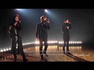 [720hd] jyj ayyy girl interview empty (lyrics on screen) live from billboard com