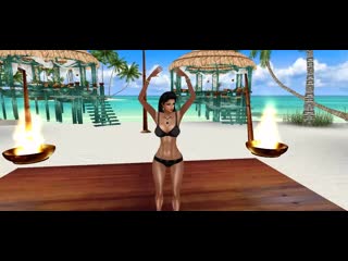 Imvu 18+ game (секси танец в бикини на острове) # 13 hd full 1080p