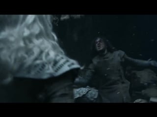 Game of thrones 5x08 jon snow fights white walker