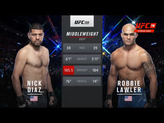 Nick diaz vs robbie lawler full fight ник диаз vs робби лоуер полный бой