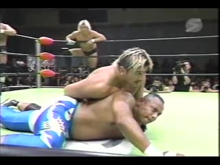 Takao omori/yoshihiro takayama/satoru asako vs vader/scorpio/richard slinger