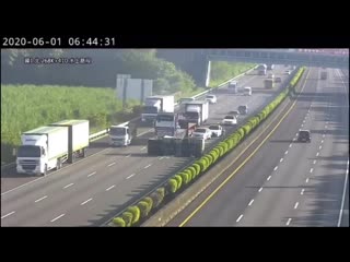 [drive tesla canada] tesla model 3 crashes into overturned truck on highway