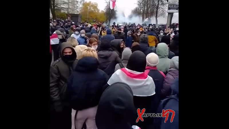 Применение спецсредств лукашистами против мирных белорусов