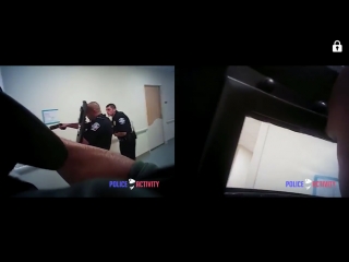 Raw bodycam footage of cops shooting armed hospital patient