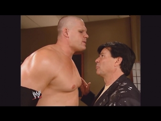 Kane and eric bischoff backstage raw