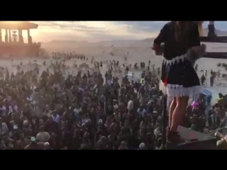 Sunrise at burning man with oliver koletzki in action !