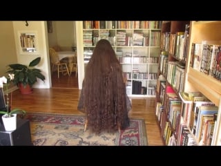 Very long hair curls with flexi rods