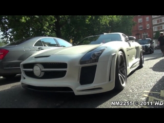 Fab design mercedes sls amg loud accelerations and revs!