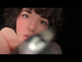 Asmr breathy inaudible/unintelligible whispers + face writing