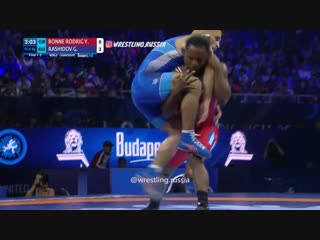 Final 61 kg y bonne rodrig (cub) v g rashidov (rus)