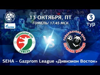 Seha – gazprom league «дивизион восток» 3 тур гк «гомель» гк «пермские медведи» 13 октября 2023