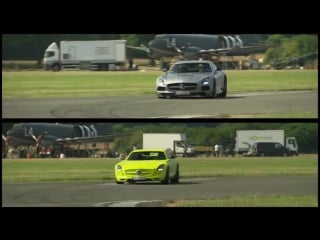 Бензиновый и электрический sls amg [ com/physics math]