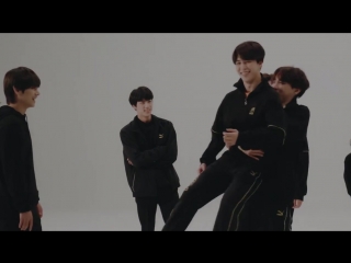 180928 bts @ puma basket making film