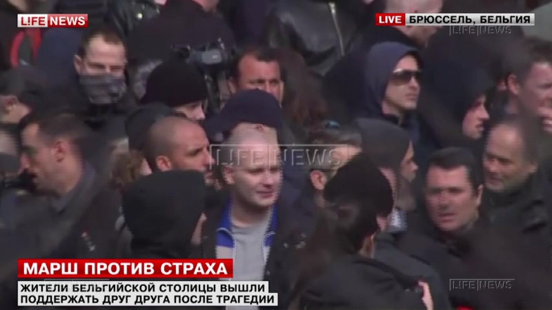 Жители брюсселя вышли на митинг, несмотря на рекомендации властей