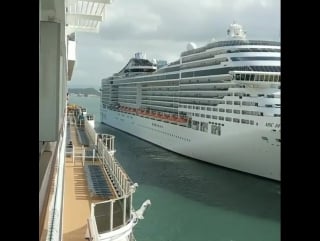 Cruise ship msc divina at san juan puerto rico