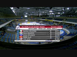 Isu world cup 01 03 02 2018/19 dresden (ger) (1 день) heats 500m