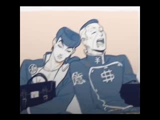 Jjba | jojo's bizarre adventure vine | okuyasu nijimura x josuke higashikata