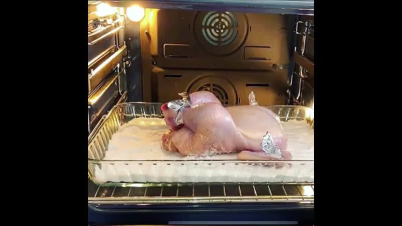Курица на соли