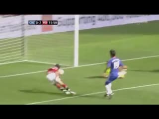 Chicharito funny goal vs chelsea