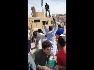 A demonstration by civilians took place in the town of alshaitat in the eastern deirezzor