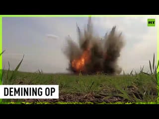 Russia’s engineering troops on demining duty