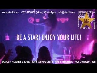 Starlife agency dancer hostess jobs in europe 2017