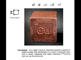 Hititçe hittite word of the day ku(wa)nna(n) (n ) 'copper'