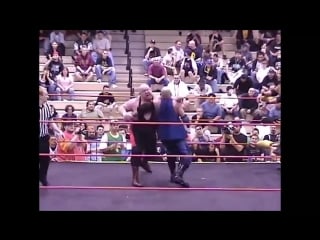 Dan maff & samoa joe v mike awesome & vader [japw when worlds collide 2004]