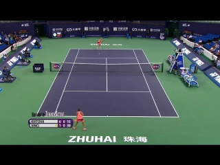 Petra kvitova vs roberta vinci 2016 zhuhai highlights