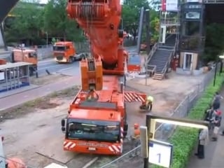 500 ton's kraan van michielsens bij traverse in hilversum