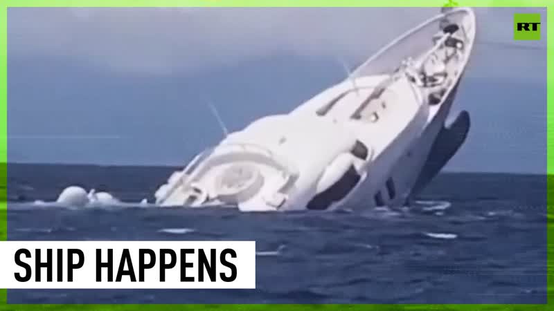 Sinks porn video – Luxury yacht sinks off italy’s coast