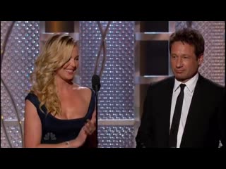 72nd golden globe awards 2015 david duchovny and katherine heigl