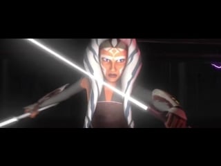 Ahsoka vs darth vader (with flashbacks)