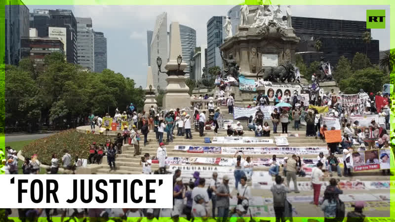 Parents of missing persons march during mother’s day in mexico