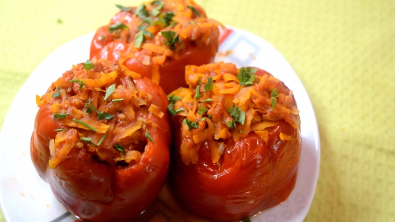 Pepper porn video – Фаршированный перец stuffed pepper