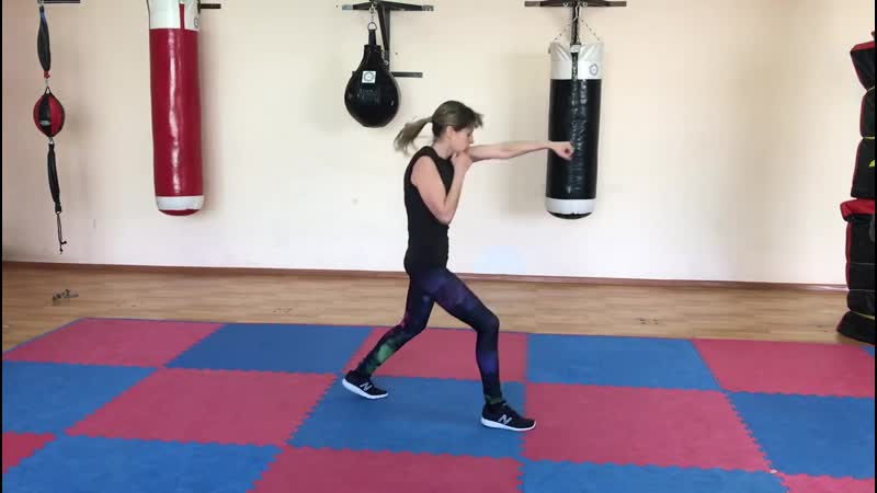 Разминка в боксе/кикбоксинге челнок ч3