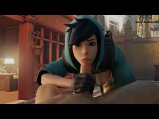 [overwatch]tracer strange blowjob arts 18+