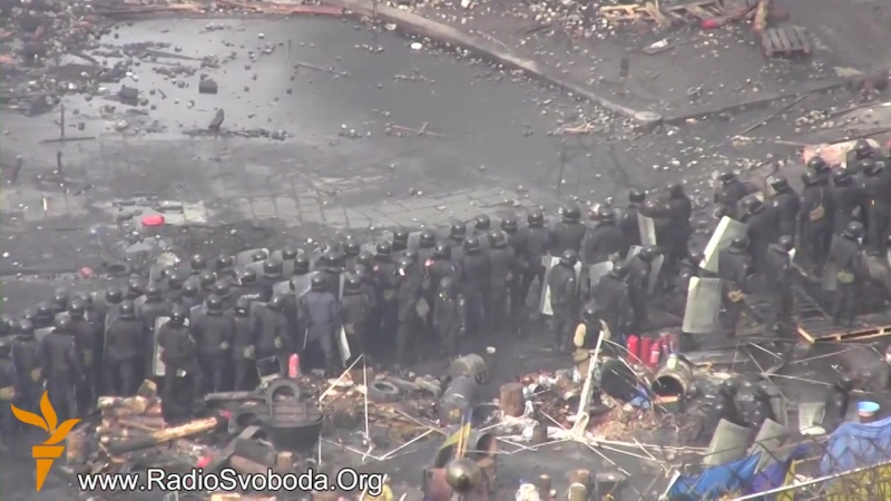 Майдан із висоти пташиного польоту, архівне відео