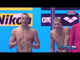 Mixed freestyle 4x100m final