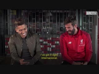 Bezzies with alisson and firmino | who is bobbys favourite brazilian