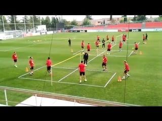 Koke y carrasco siguen recuperándose al margen en el gimnasio también filipe con trabajo alternativo