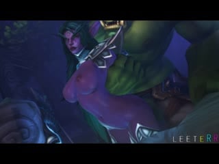 Tyrande whisperwind x orc doggystyle; vaginal fucked; 3d sex porno hentai; [world of warcraft]