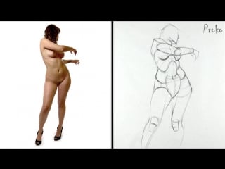 Proko figure drawing fundamentals 06 mannequinization mannequinization example 01